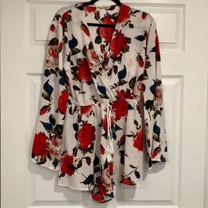 Floral romper size XL